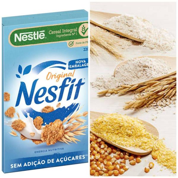Cereal Integral Nestlé Nesfit Original 220g - NESTLE Imagem de Cereal Integral Nestlé Nesfit Original 220g - NESTLE
