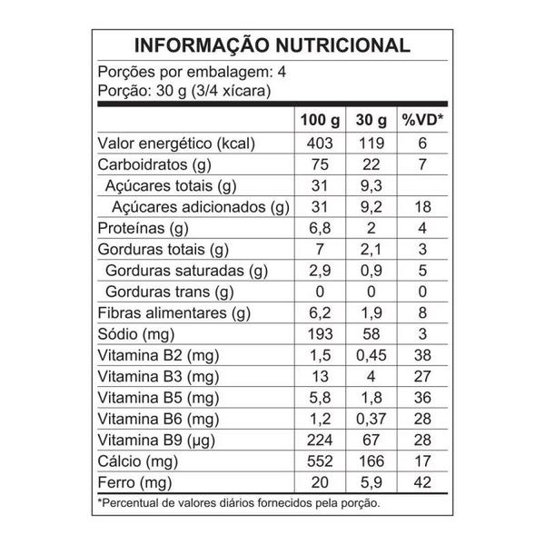 Cereal Matinal CRUNCH 120g - seu café da manhã mais crocante, saboroso e nutritivo - Nestlé Imagem de Cereal Matinal CRUNCH 120g - seu café da manhã mais crocante, saboroso e nutritivo