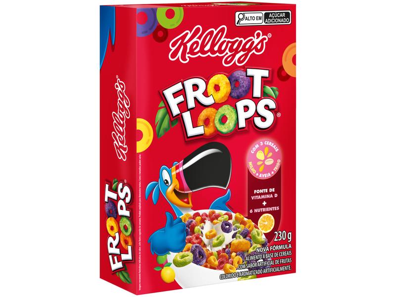 Cereal Matinal Infantil Frutas Kelloggs Froot Loops 230g Cereal Matinal Infantil Frutas Kelloggs Froot Loops 230g