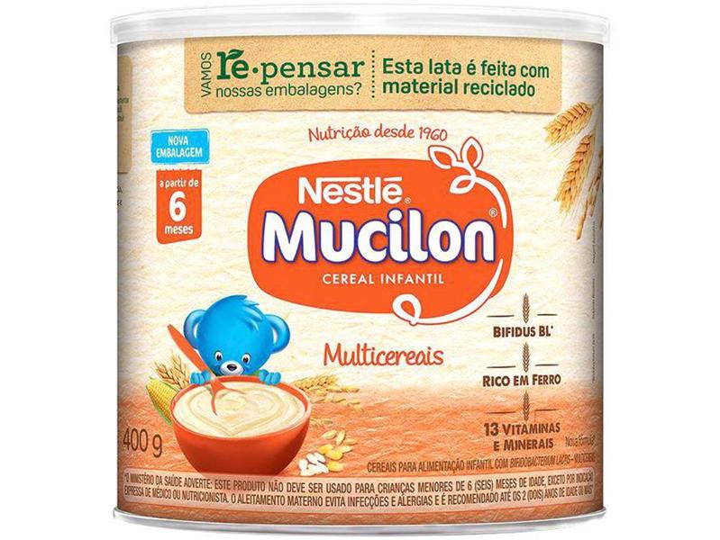 Cereal Matinal Infantil Mucilon Multicereais - 400g Imagem de Cereal Matinal Infantil Mucilon Multicereais - 400g