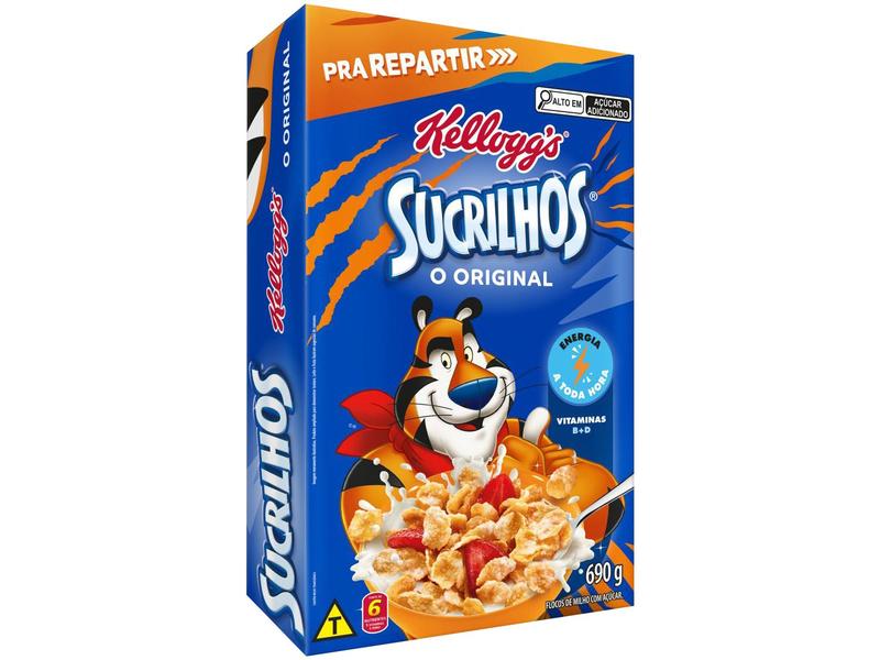 Cereal Matinal Infantil Original Kelloggs Sucrilhos 690g Cereal Matinal Infantil Original Kelloggs Sucrilhos 690g
