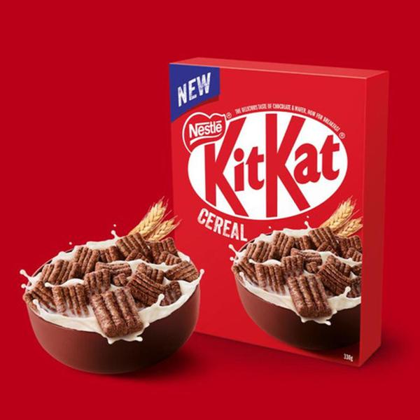 Cereal Matinal KIT KAT 330g Alemanha - Nestlé Imagem de Cereal Matinal KIT KAT 330g Alemanha