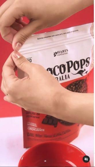 Imagem de Cereal Matinal Saudável ChocoPops Australia Sabor Chocolate de 200g Harts Natural Kit com 03 unidades 