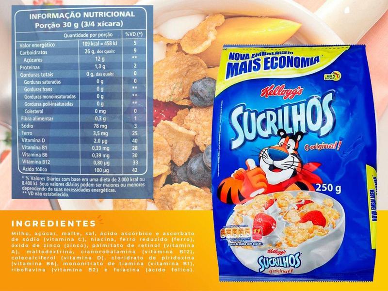 Imagem de Cereal Matinal Sucrilhos Original Kelloggs 250g