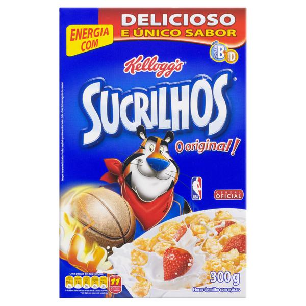 Cereal Matinal Sucrilhos Original KELLOGGS 300g - Kelloggs Imagem de Cereal Matinal Sucrilhos Original KELLOGGS 300g