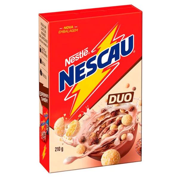 Cereal Nescau Duo Nestlé 210g Imagem de Cereal Nescau Duo Nestlé 210g
