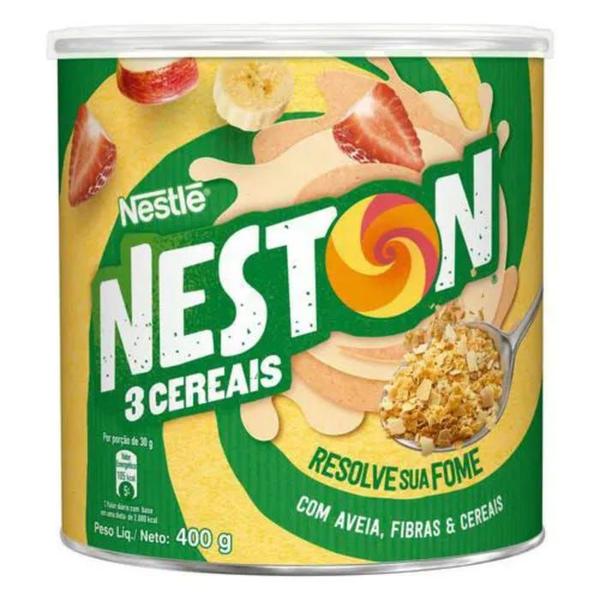 Cereal Neston 3 Cereais Lata 360G - NESTLE Imagem de Cereal Neston 3 Cereais Lata 360G