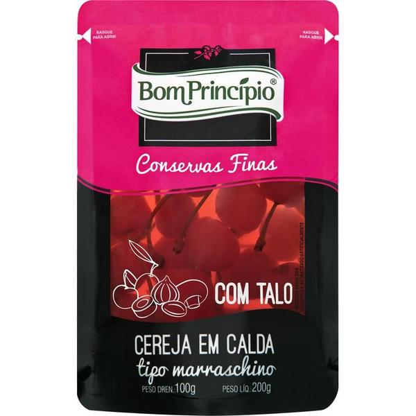 Imagem de Cereja Em Calda Com Talos 100g Bom Principio