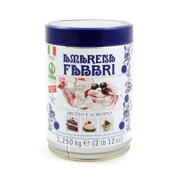 Imagem de Cereja em Calda Silvestre Amarena Fabbri 1,25Kg Original Itália Sobremesa Gelato