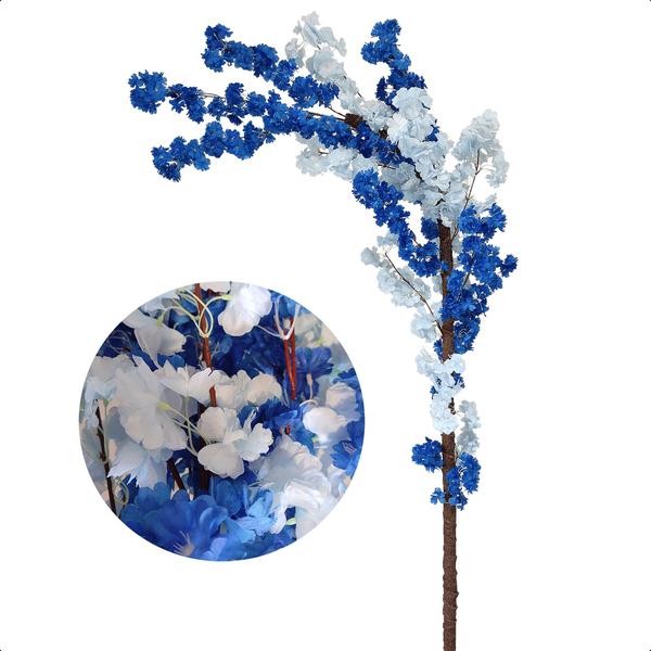 Cerejeira Curvada Japonesa Cores Árvore Artificial Sem Vaso Decoração - Flor de Mentirinha Imagem de Cerejeira Curvada Japonesa Cores Árvore Artificial Sem Vaso Decoração