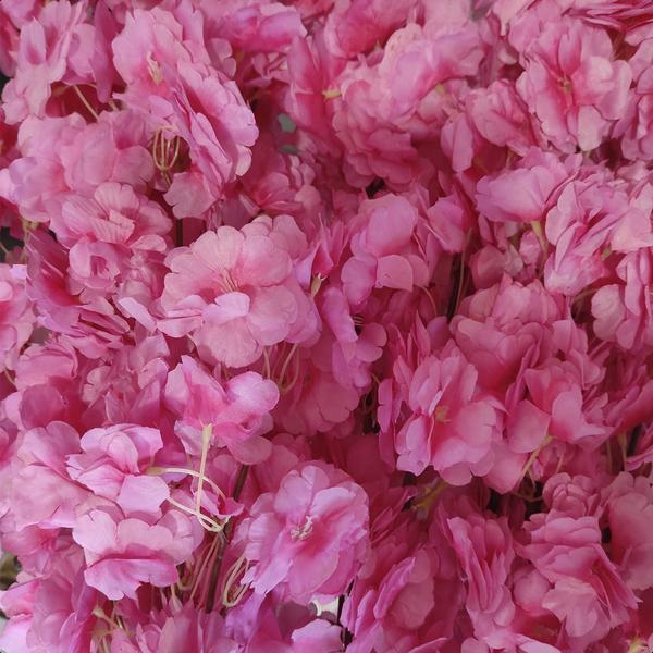 Imagem de Cerejeira Japonesa Artificial Curvada Rosa Bebe Grande Vaso Decorativo