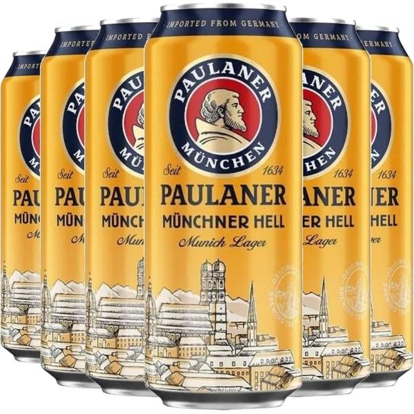 Imagem de Cerveja Alemã PAULANER Munchner Hell Lata 500ml (12 Latas)