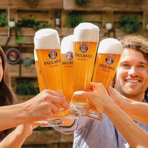 Imagem de Cerveja Alemã Paulaner Munchner Hell Lata 500ml