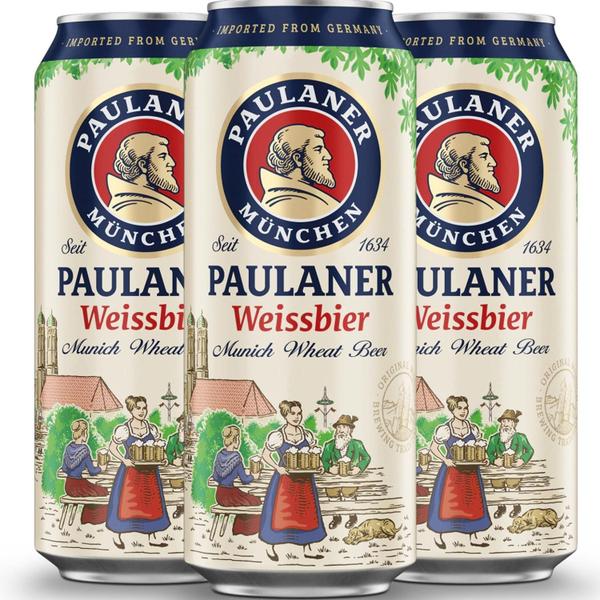 Imagem de Cerveja Alemã Paulaner Weissbier Lata 500Ml (3 Latas)