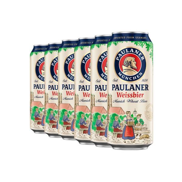 Imagem de Cerveja Alemã Paulaner Weissbier München Lata 500ml (6 Unidades)