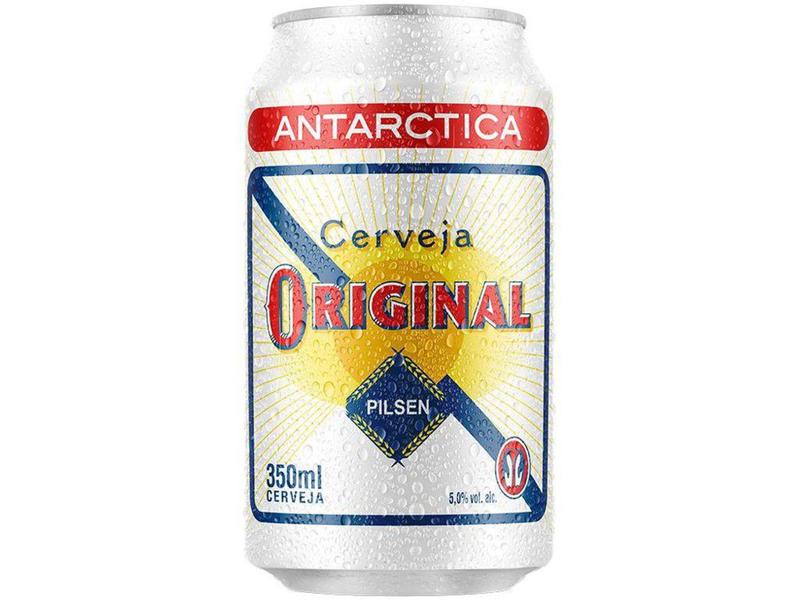 Imagem de Cerveja Antarctica Original Pilsen 12 Unidades  - Lata 350ml