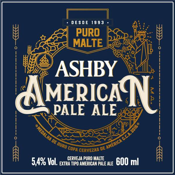 Imagem de Cerveja Ashby American Pale Ale (Apa)- Caixa Com 12 Unidades