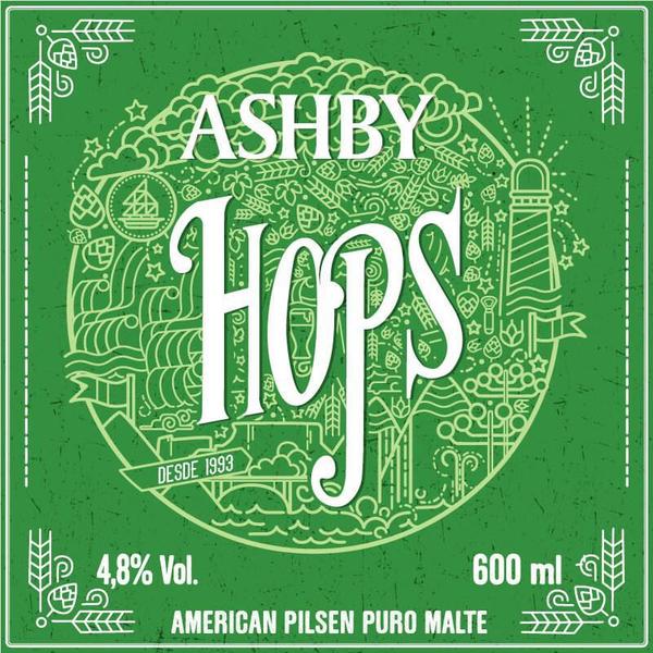 Imagem de Cerveja Ashby Hops- Caixa Com 12 Unidades