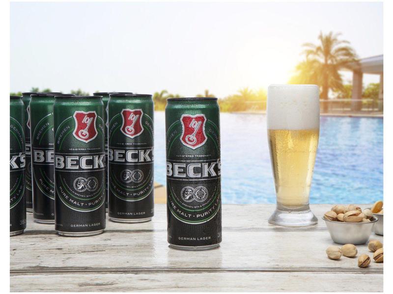 Imagem de Cerveja Becks Puro Malte Lager 350ml - 8 Unidades