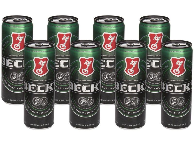 Imagem de Cerveja Becks Puro Malte Lager 350ml - 8 Unidades