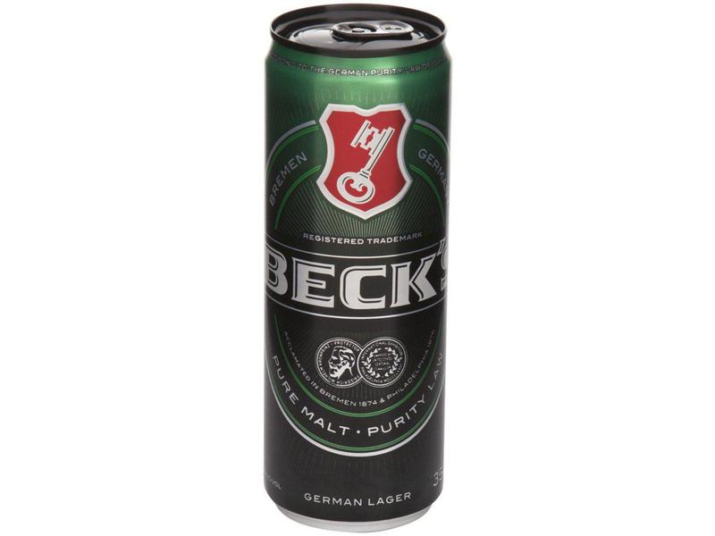 Imagem de Cerveja Becks Puro Malte Lager Lata 350ml - 8 Unidades