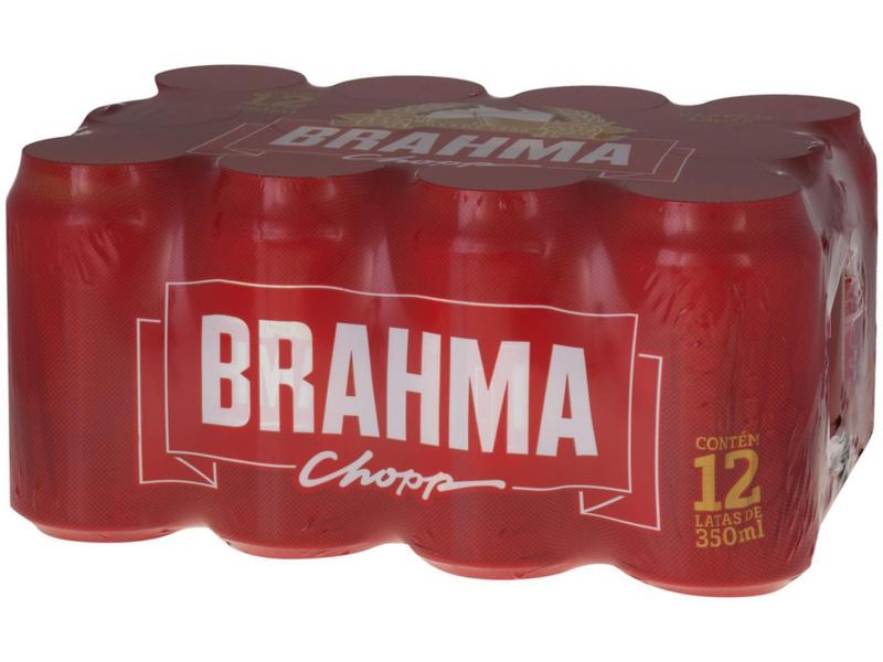 Imagem de Cerveja Brahma Chopp Lager Pilsen 12 Unidades - Lata 350ml