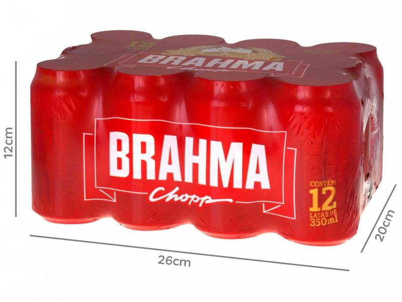 Imagem de Cerveja Brahma Chopp Lager Pilsen 12 Unidades - Lata 350ml