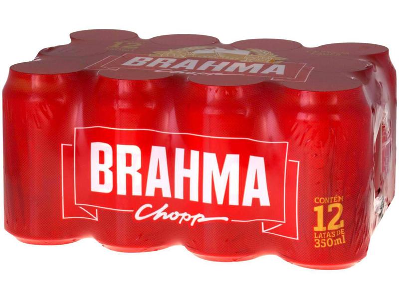 Imagem de Cerveja Brahma Chopp Lager Pilsen 12 Unidades - Lata 350ml