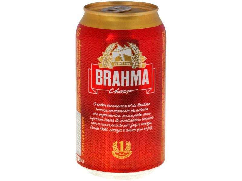 Imagem de Cerveja Brahma Chopp Lager Pilsen 12 Unidades - Lata 350ml