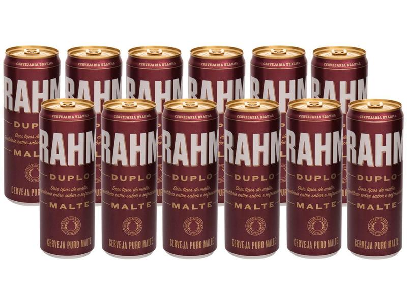 Cerveja Brahma Duplo Malte 12 Unidades - Lata 350ml Imagem de Cerveja Brahma Duplo Malte 12 Unidades - Lata 350ml