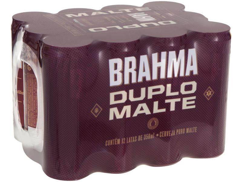 Imagem de Cerveja Brahma Duplo Malte 12 Unidades - Lata 350ml