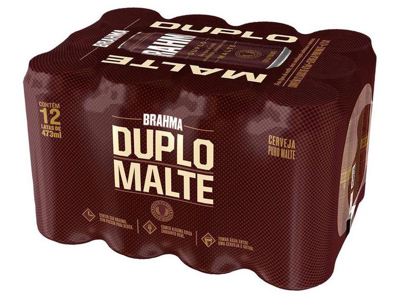 Cerveja Brahma Duplo Malte 473ml 12 Unidades Cerveja Brahma Duplo Malte 473ml 12 Unidades