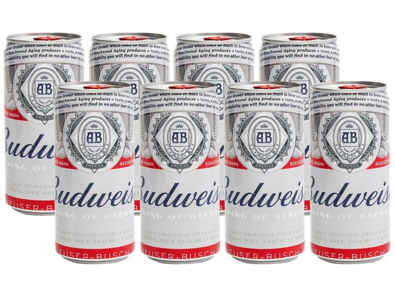 Imagem de Cerveja Budweiser American Lager 8 Unidades  - Lata 269ml