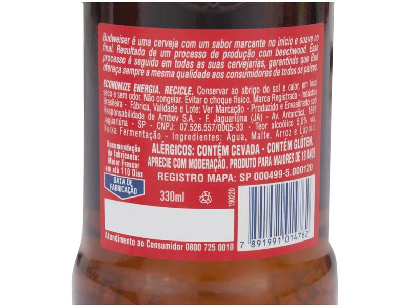 Imagem de Cerveja Budweiser Lager 6 Unidades - 330ml