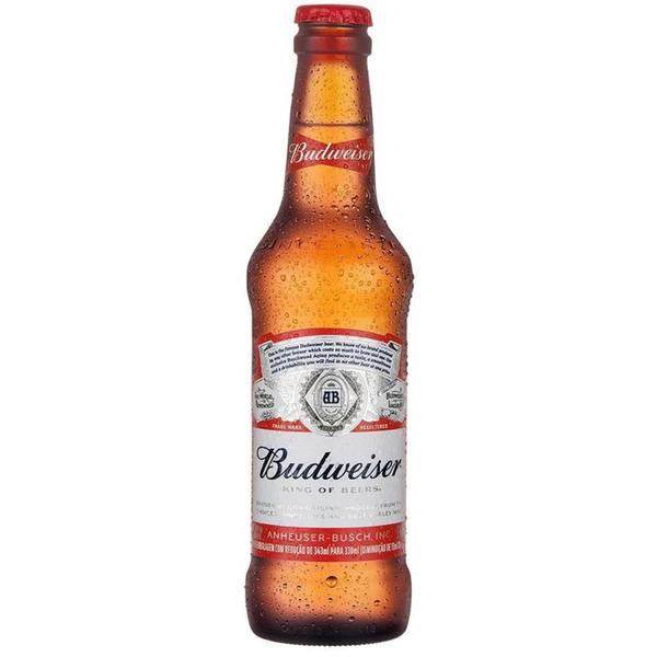 Imagem de Cerveja Budweiser One Way Garrafa 330Ml (24 Garrafas)