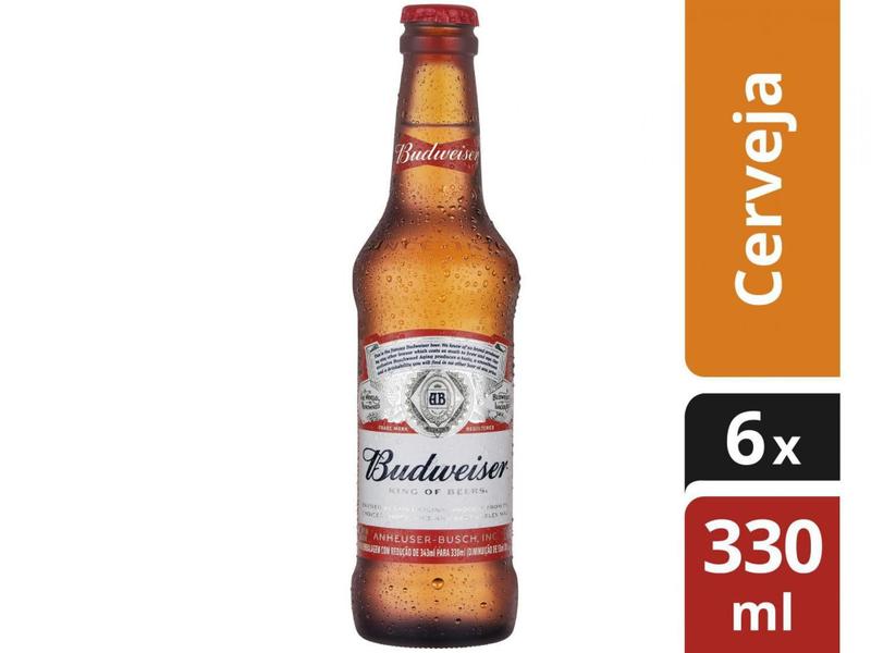 Imagem de Cerveja Budweiser Pack American Standard Lager - 6 Unidades 330ml