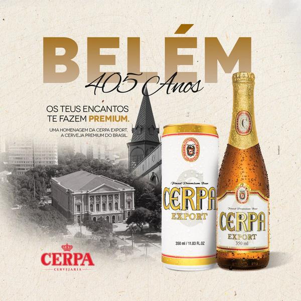 Imagem de Cerveja CERPA Export Long Neck 350ml ( 24 unidades )