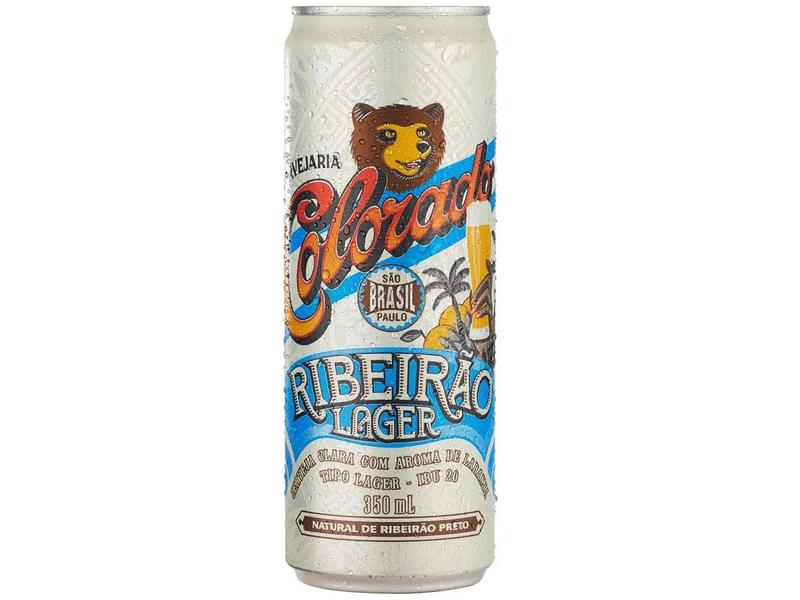Cerveja Colorado Ribeirão Lager Lata 350ml - 8 Unidades Imagem de Cerveja Colorado Ribeirão Lager Lata 350ml