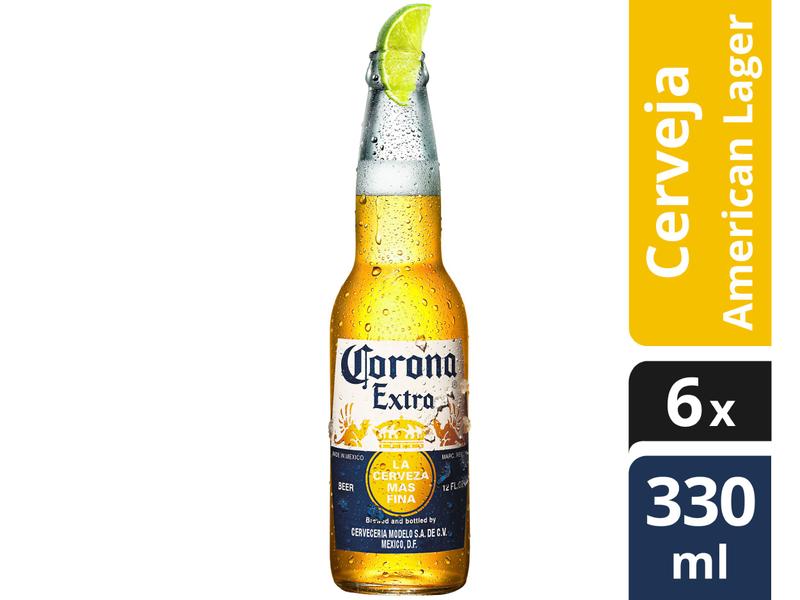 Imagem de Cerveja Corona Extra Lager 6 Unidades - 330ml