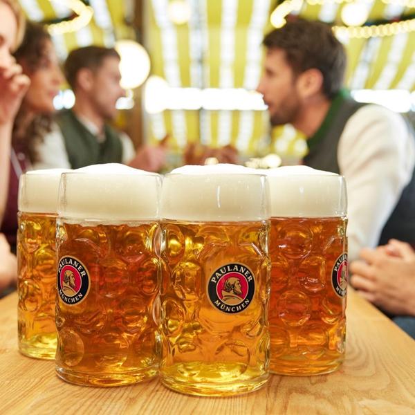 Imagem de Cerveja de Trigo Paulaner Importada Alemã Hefe Weissbier Barril de 5 Litros