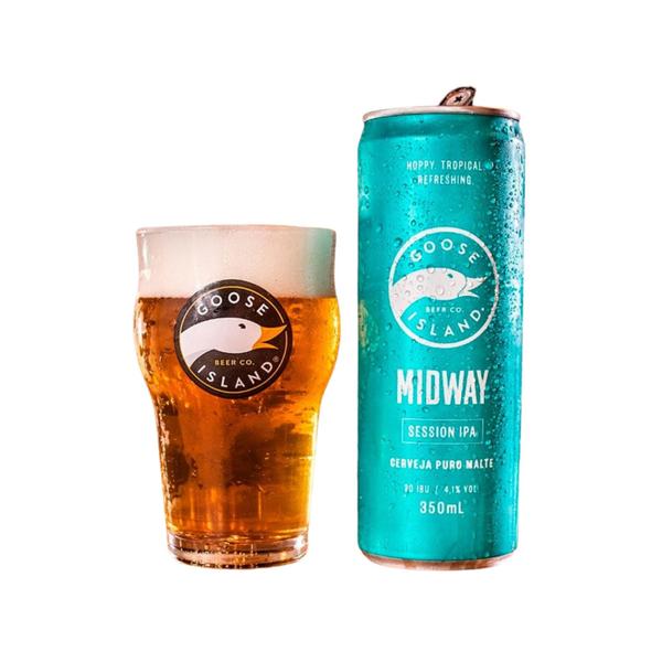 Imagem de Cerveja Goose Island Midway Ipa Lata 350ml Kit Com 24 Unidade