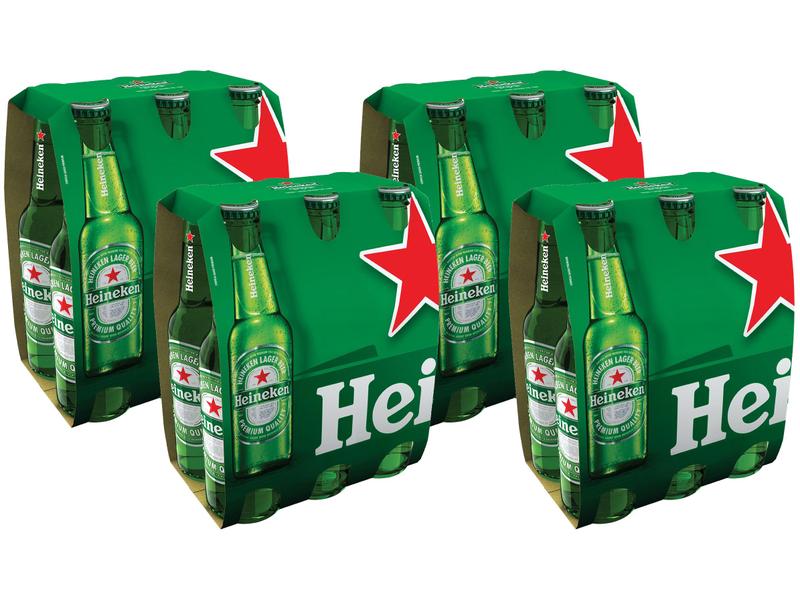 Cerveja Heineken Long Neck 330ml - Pack com 24 Unidades Cerveja Heineken Long Neck 330ml - Pack com 24 Unidades