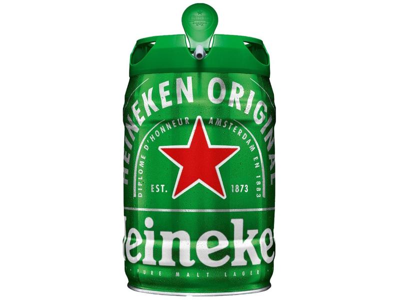 Cerveja Heineken Pilsen Barril 5L Cerveja Heineken Pilsen Barril 5L