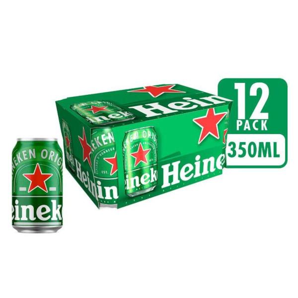 Imagem de Cerveja Heineken Premium Puro Malte Lager 12 Unidades 350Ml