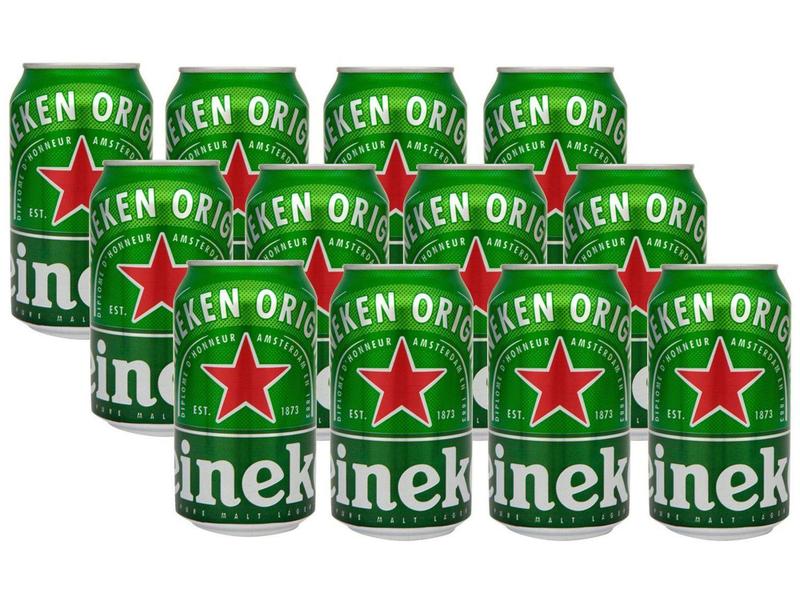 Imagem de Cerveja Heineken Premium Puro Malte Pilsen Lager - 12 Unidades Lata 350ml