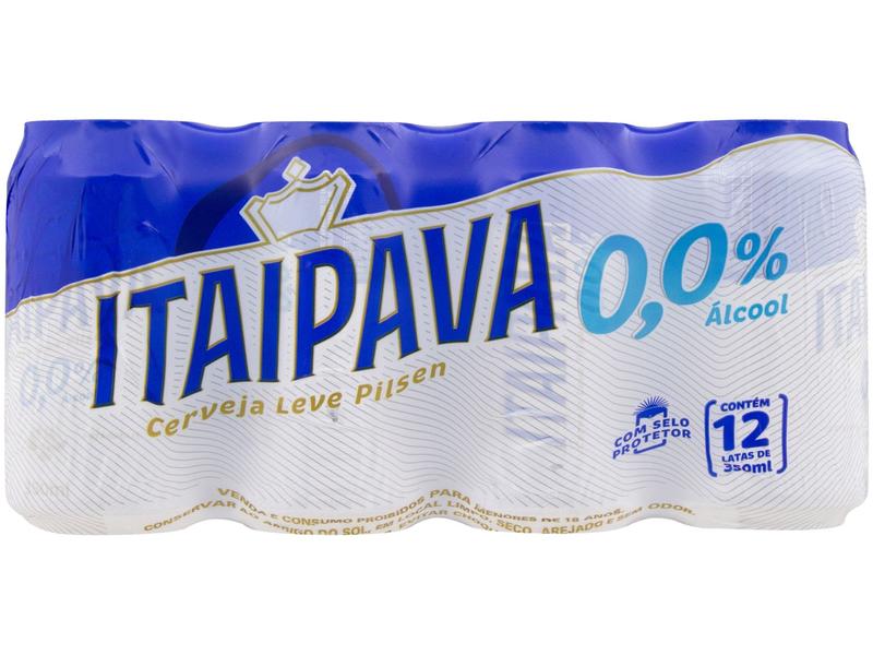 Imagem de Cerveja Itaipava 0,0% sem Álcool 12 Unidades Lata 350ml