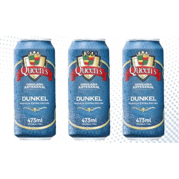 Imagem de Cerveja Queens Dunkel 473 ML - Kit com 3