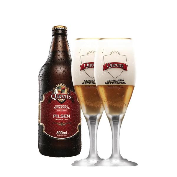 Imagem de Cerveja Queens Weiss 600ml + Lager 600ml + Lata IPA 473ml