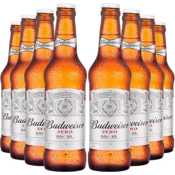 Imagem de Cerveja Sem Álcool Budweiser - Long Neck 330Ml - 8 Un