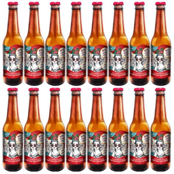 Imagem de Cerveja Sem Álcool Doktor Brau Fruit Beer - Long Neck 355mL- Nacional - 16 un